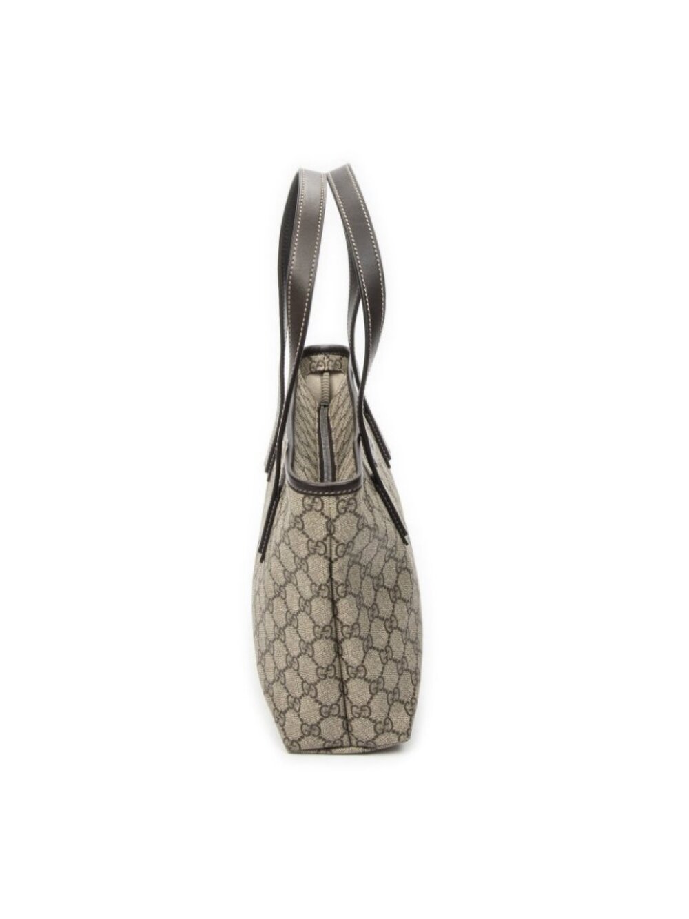 Gucci Small Joy Tote Bag Dark Brown Beige Supreme Canvas - Picture 4 of 10